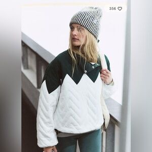 NWT Free People Movement Zig Zag Pullover